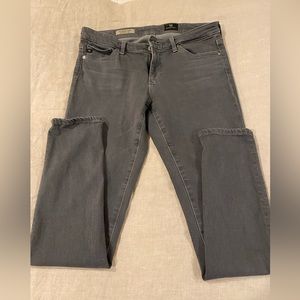 AG Super Skinny Ankle - The legging Ankle. Size 28 in dark washed gray